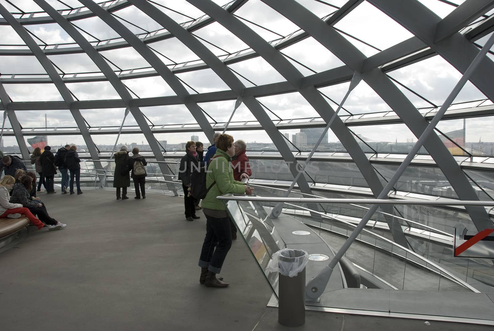 The Cupola on top of the Reichstag building in Berlin