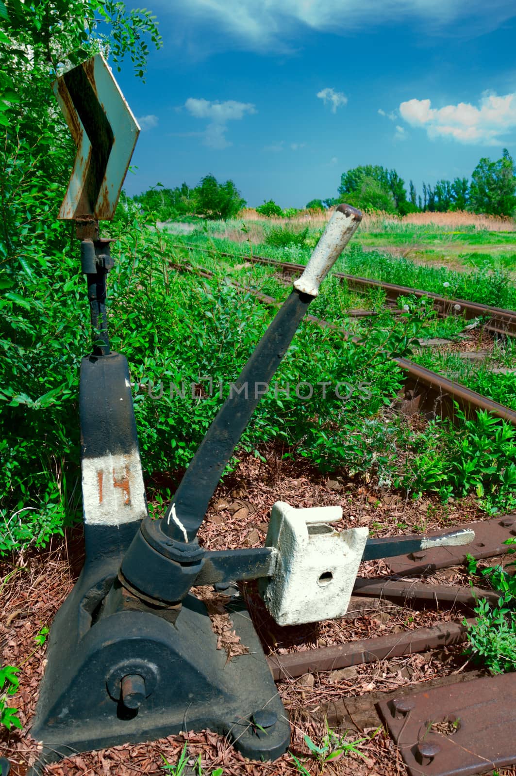 manual gear change of direction of the train