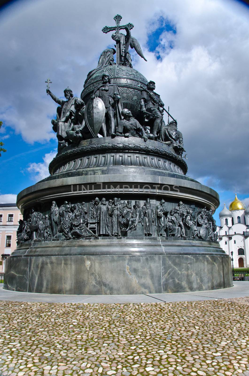 Novgorod memorial to the Viking Ryurik and the ensuing 1,000 years of Russian history