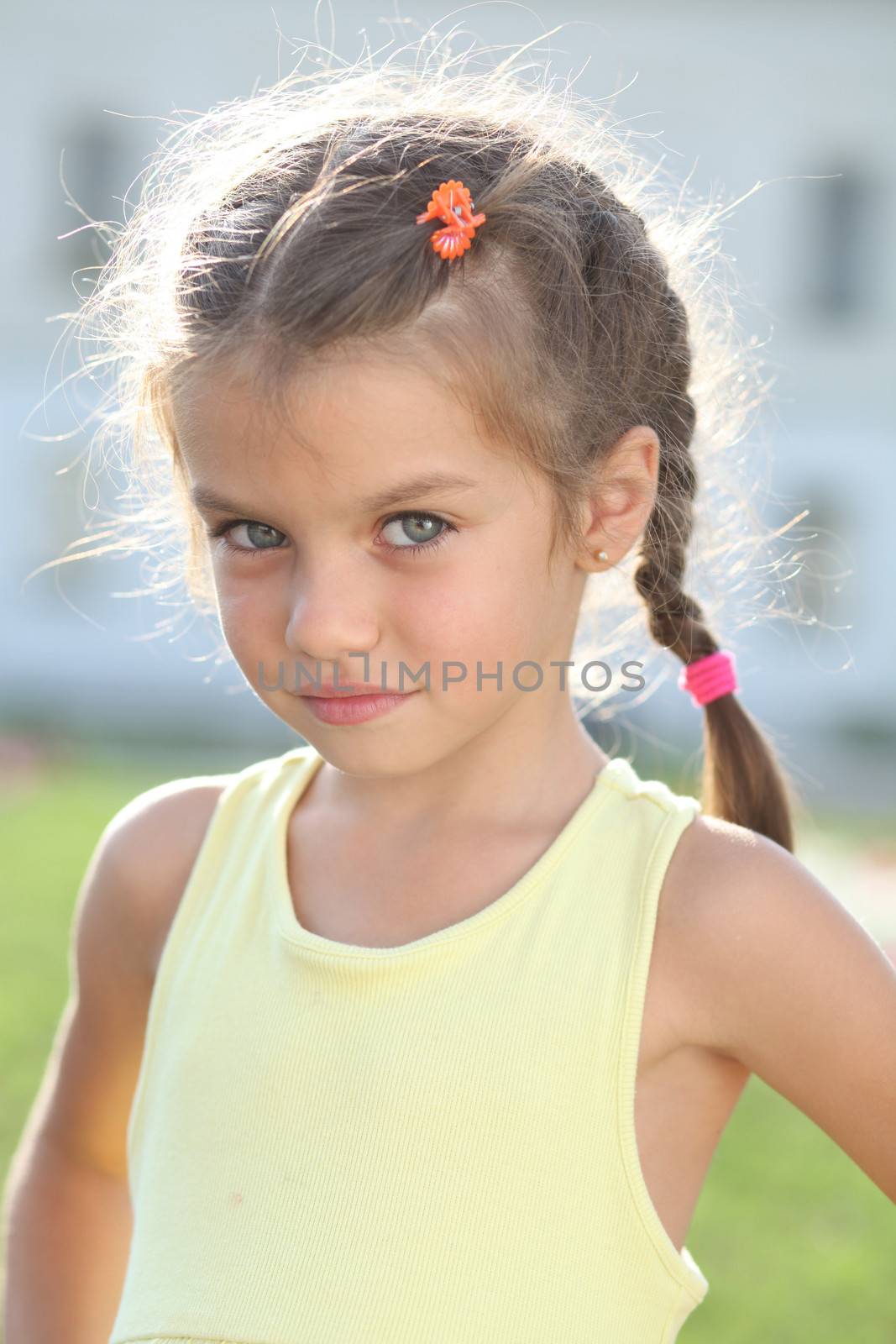 Portrait of a happy little girl