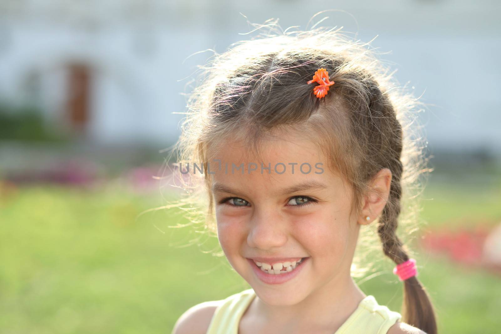 Portrait of a happy little girl