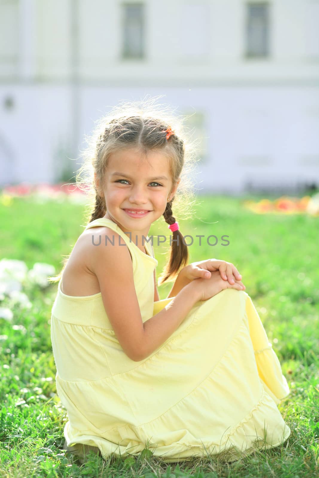 Portrait of a happy little girl