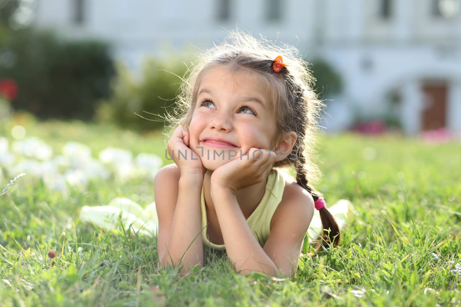 Portrait of a happy little girl