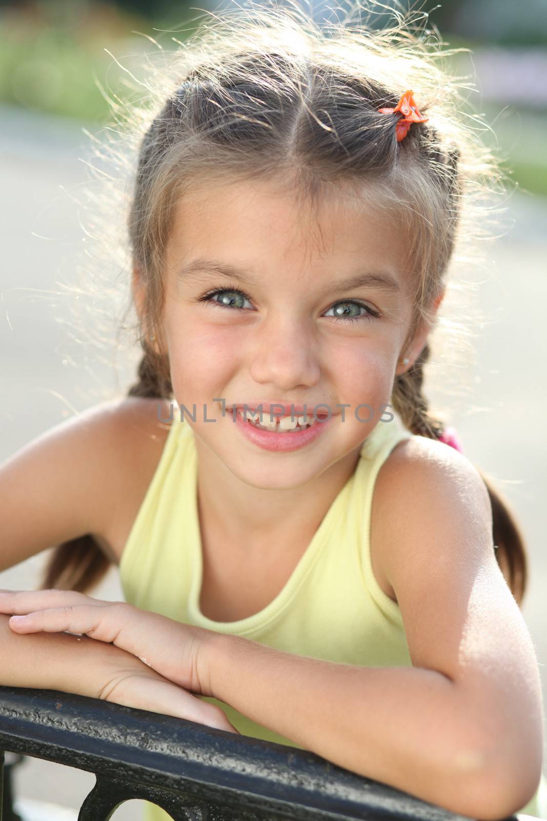 Portrait of a happy little girl