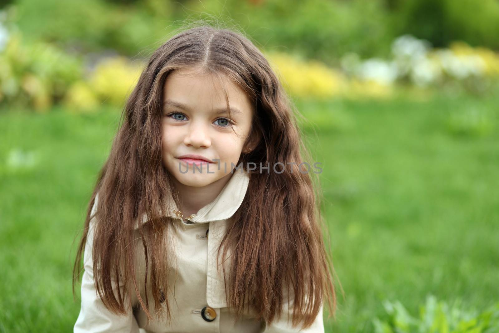 little girl in the autumn park by andersonrise