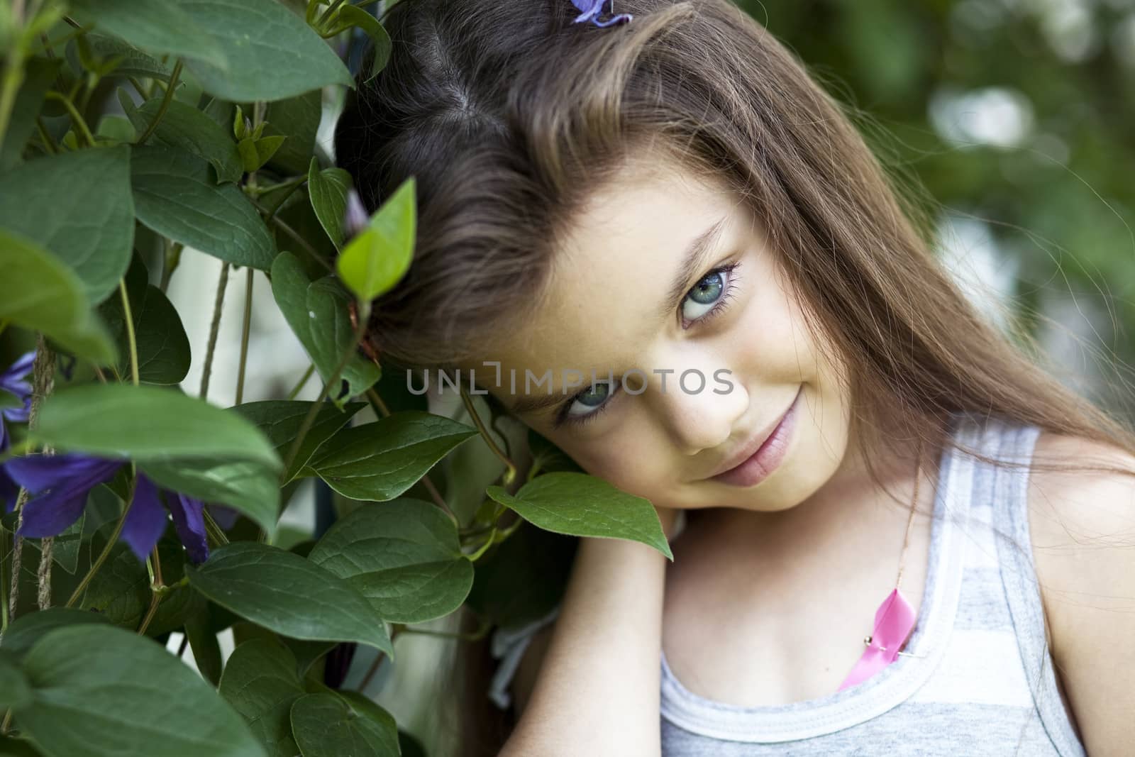 Portrait of beautiful little girl by andersonrise