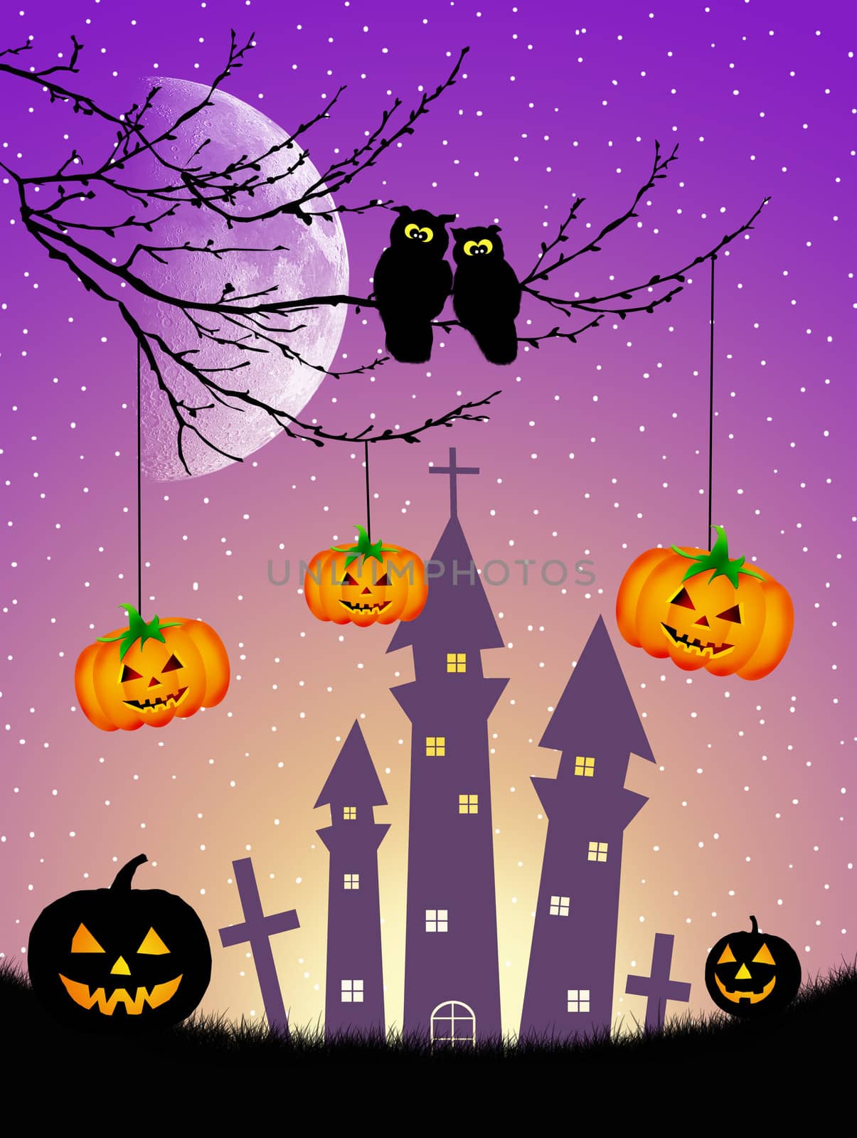 Halloween postcard