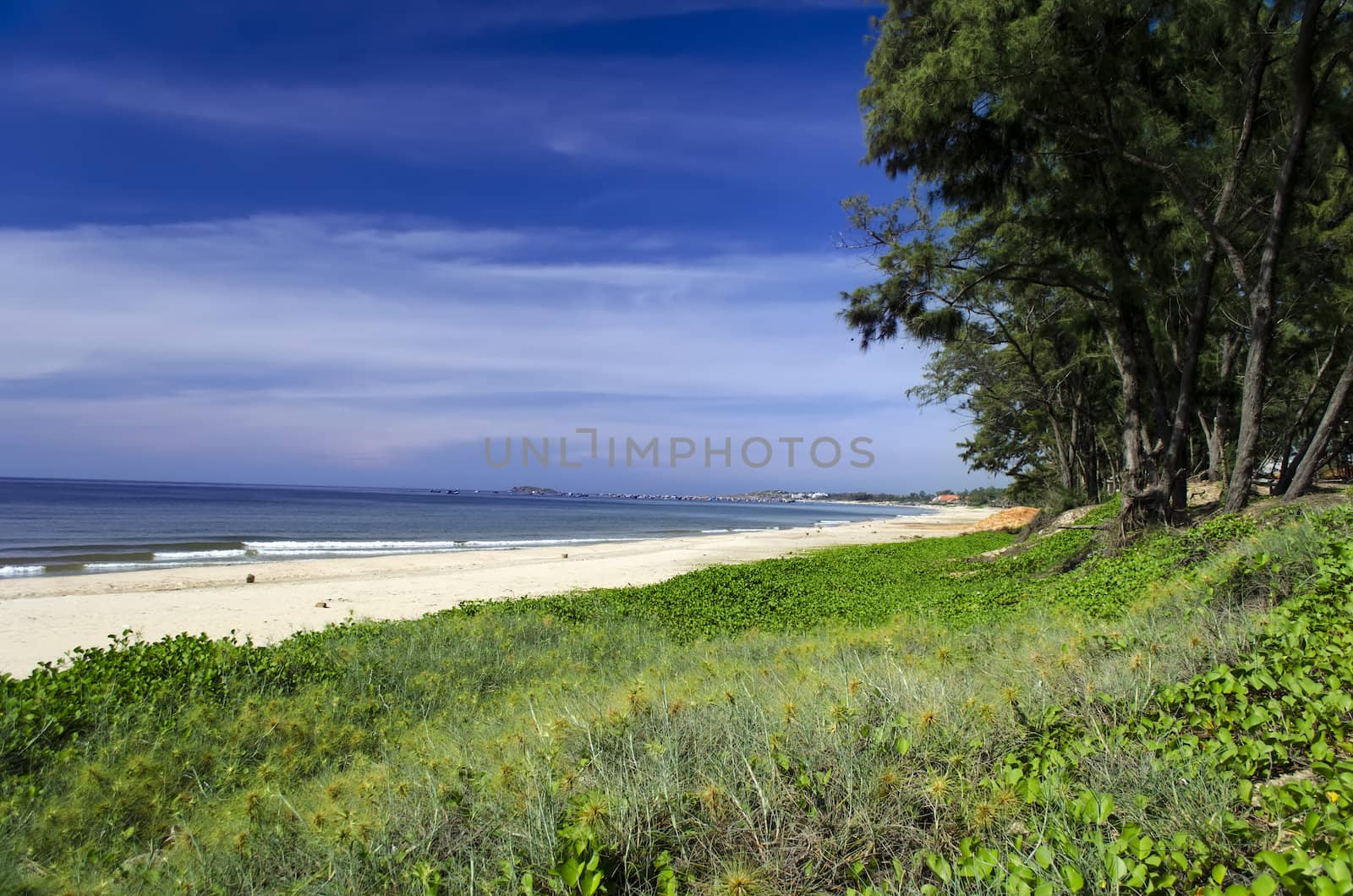 Coastal Landscape near Muine.  Vietnam, Phan Thiet Area.