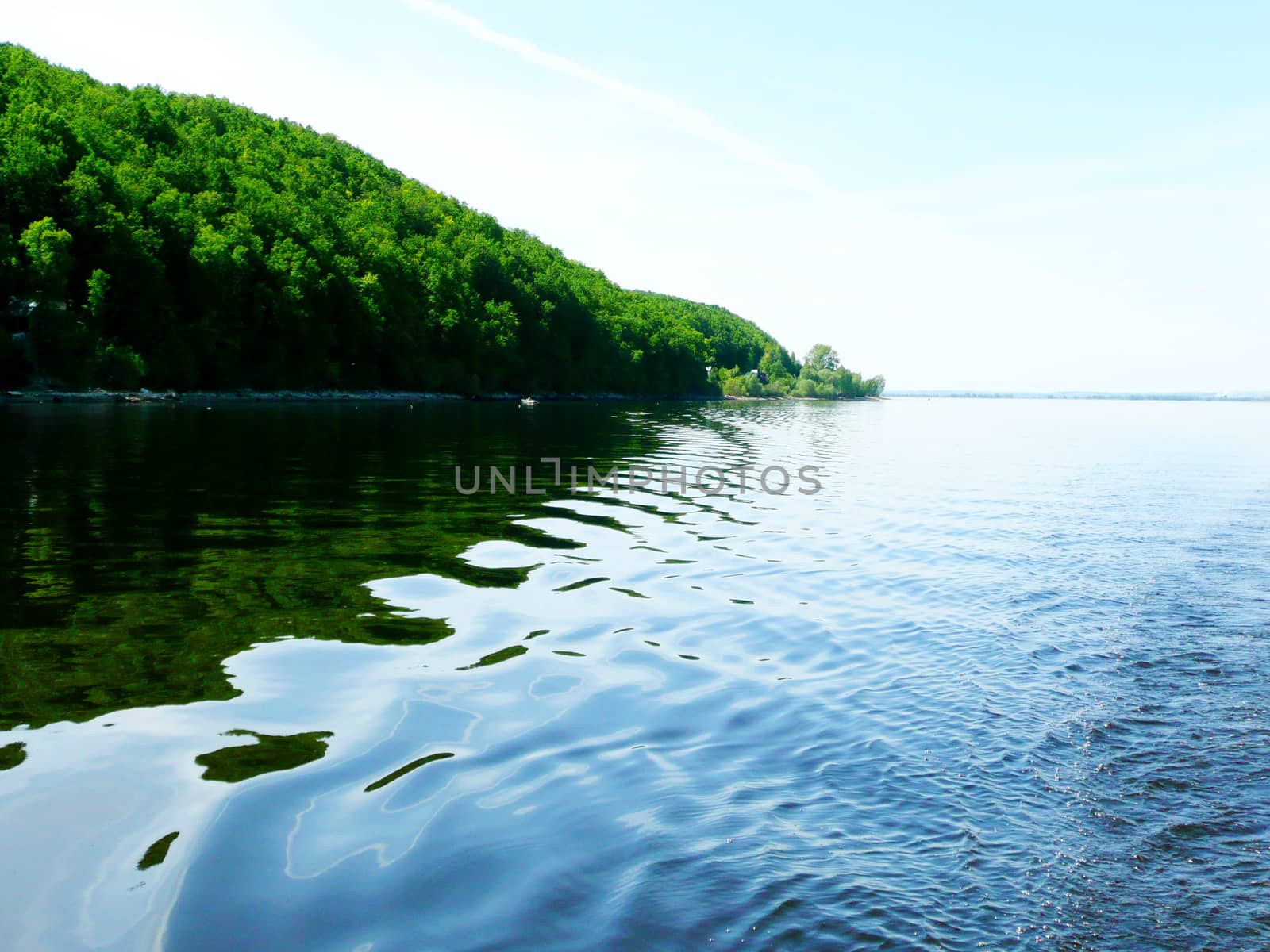 A picturesque view of the shore of the Volga, taken from the boat. (2)