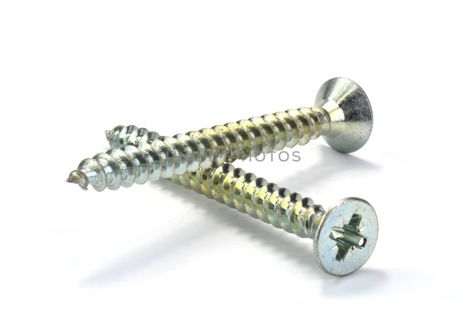 Two isolated Phillips screws
