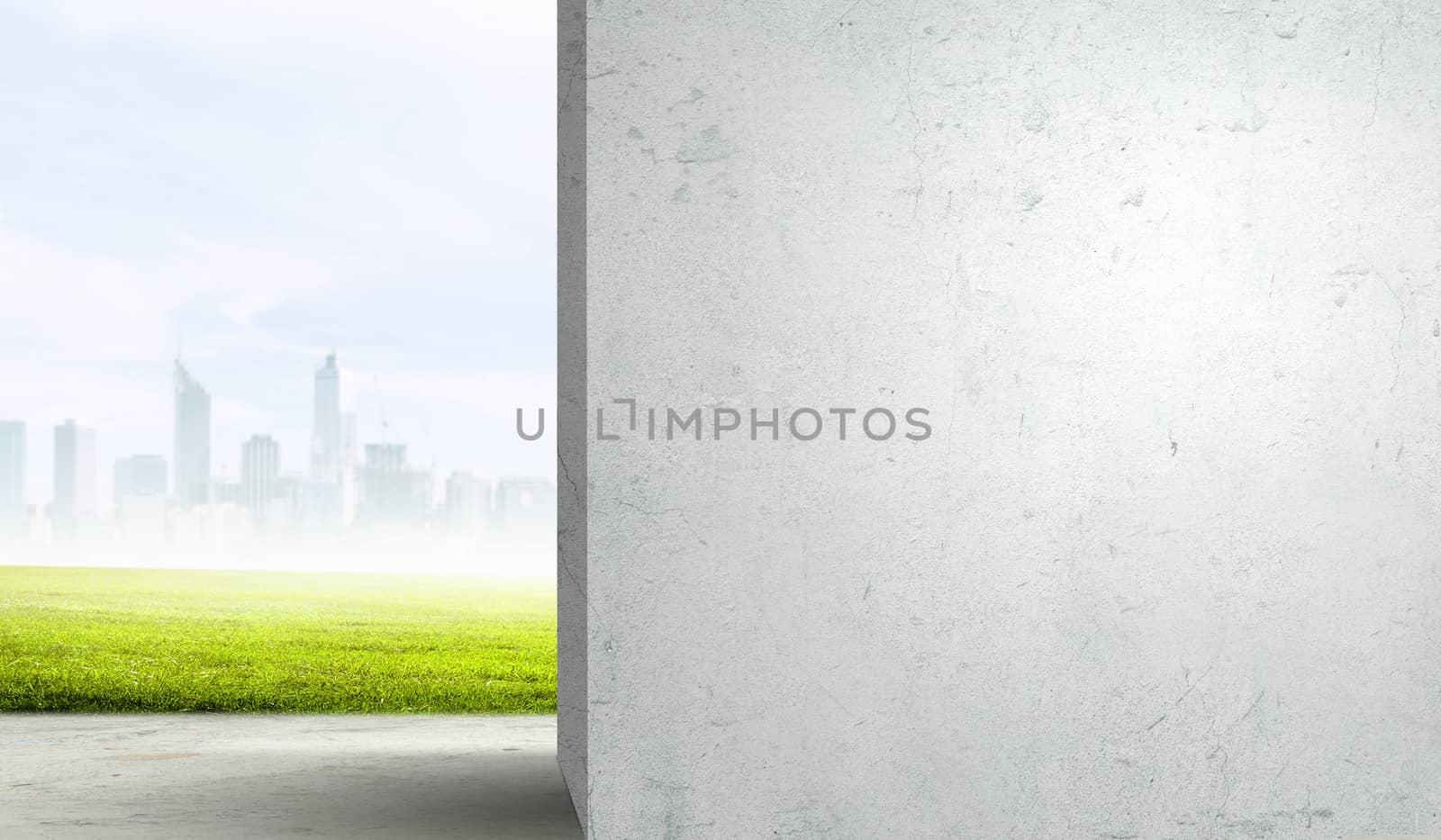 Background image with blank stone wall. Place for text