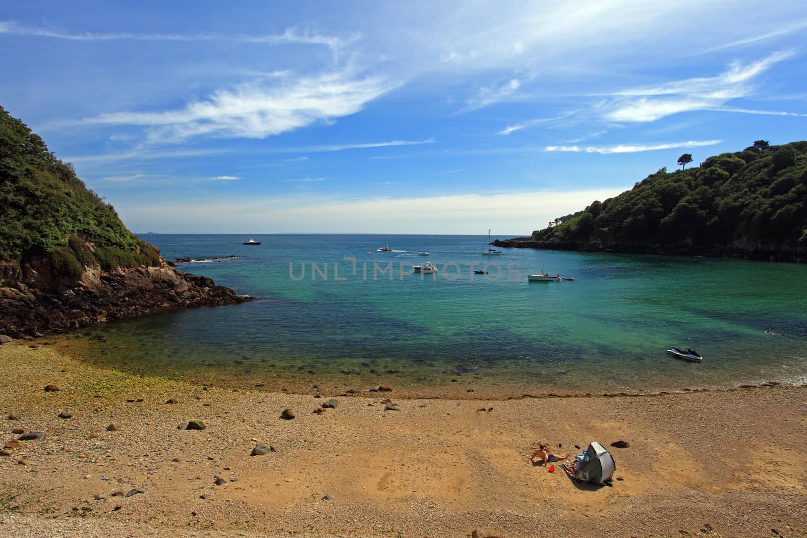 Guernsey Beach Fermain Bay Channel Islands