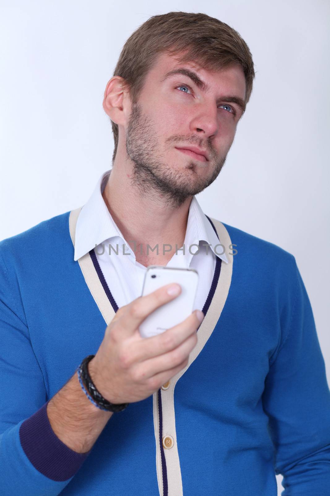 young man on his mobile phone