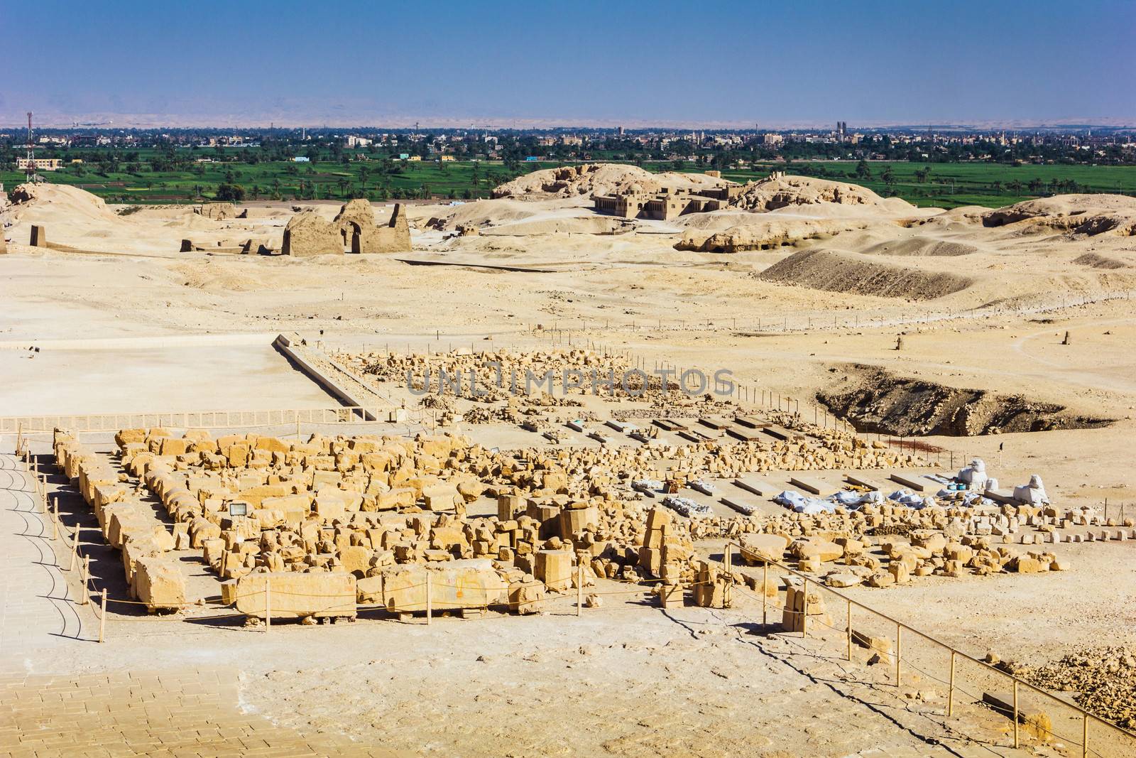  the Memorial Temple of Hatshepsut . Luxor, Egypt, 2012 year