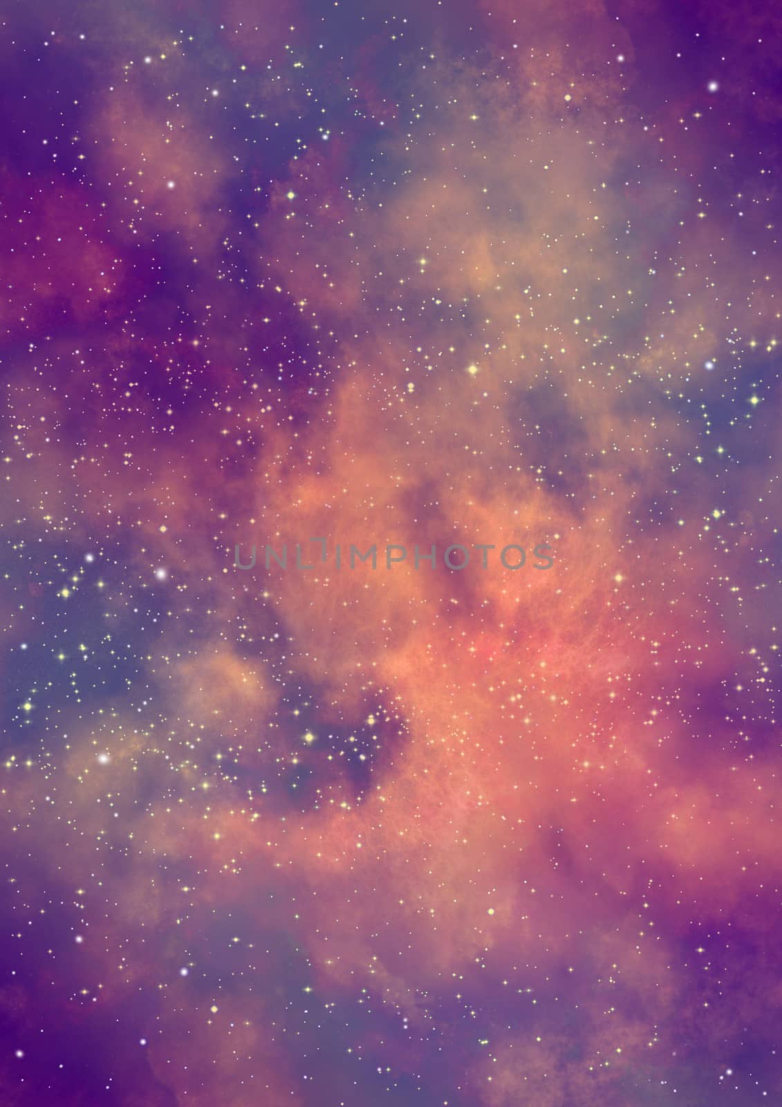 Far being shone nebula and star field against space. "Elements of this image furnished by NASA".