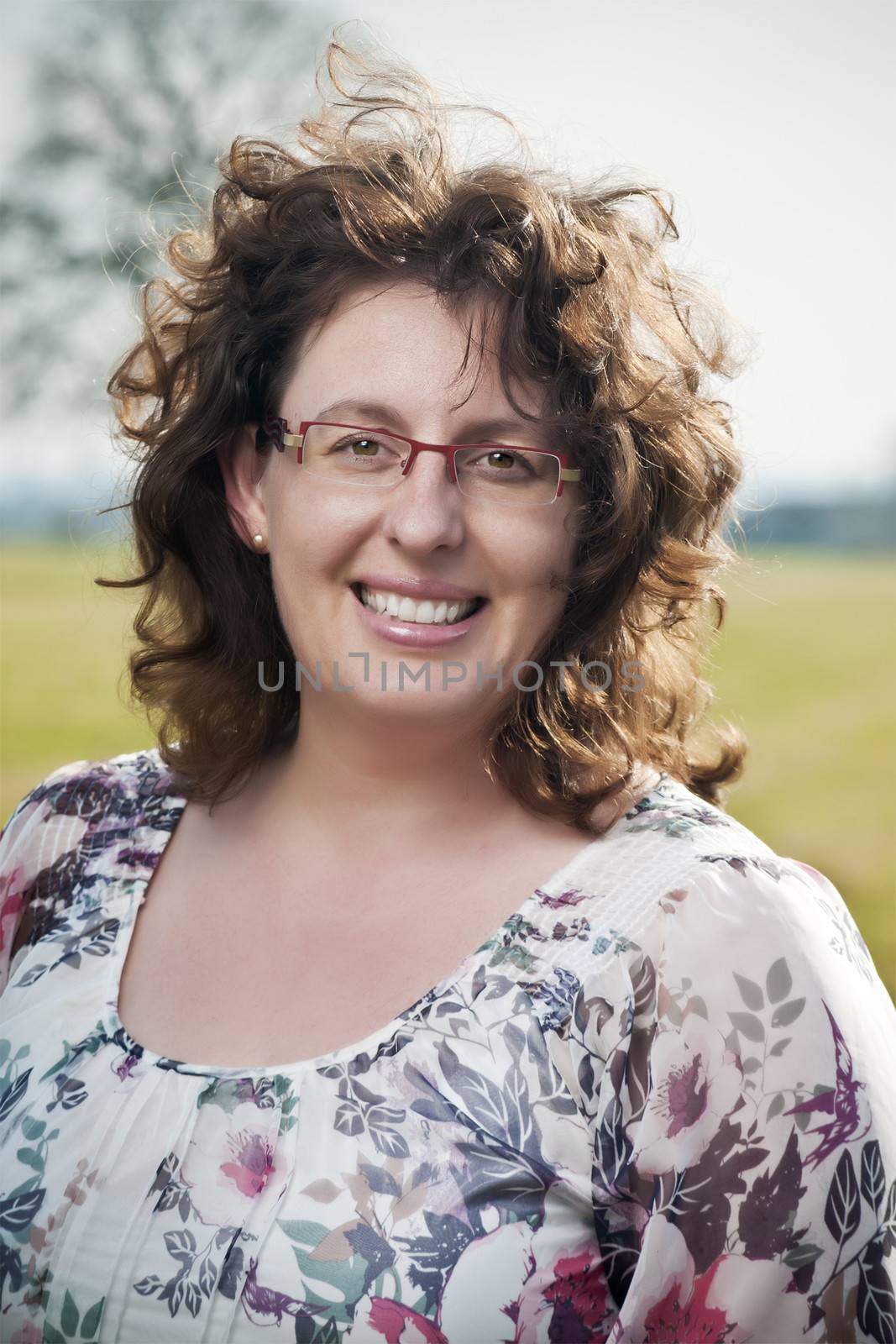 Laughing brunette woman by w20er