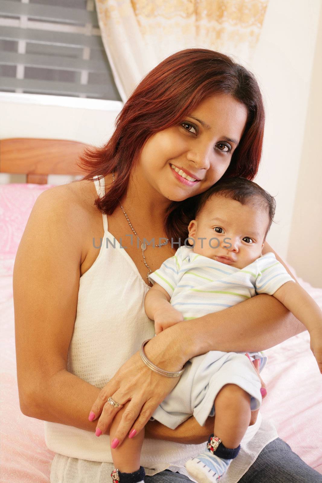 Latin Mother and newborn by dacasdo