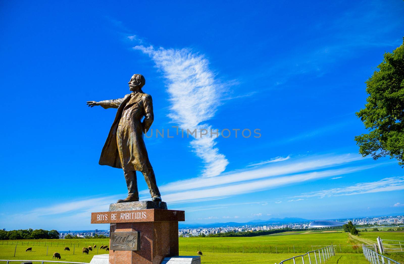 Professor Clark Statue in Sapporo Japan3 by gjeerawut