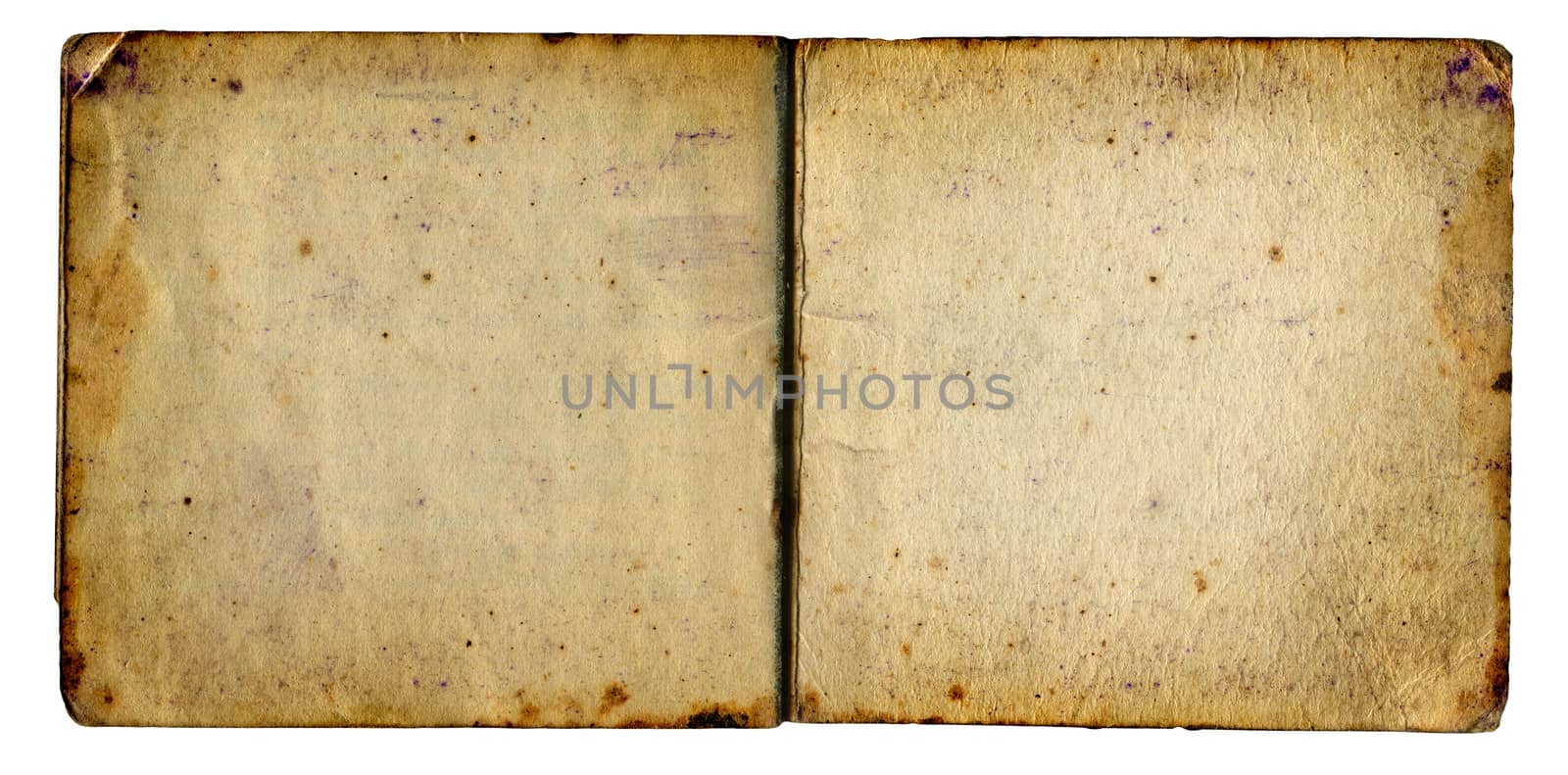 Vintage Book Isolated On The White Background