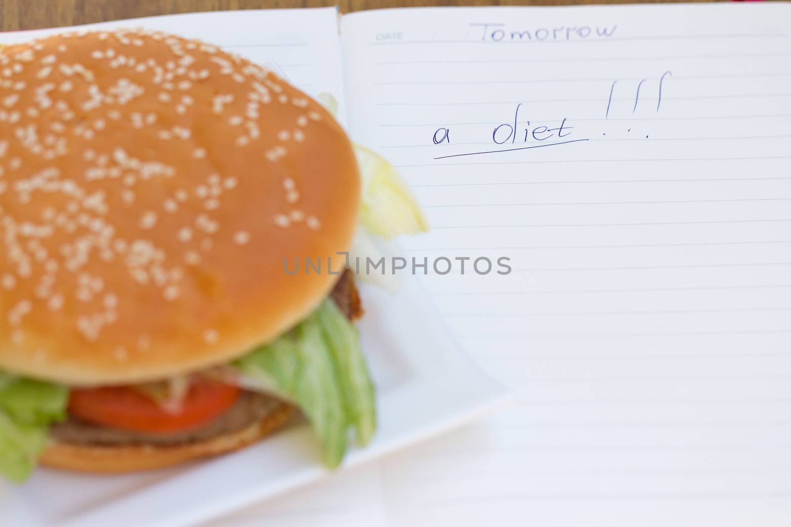 Burger and a diet diary by victosha