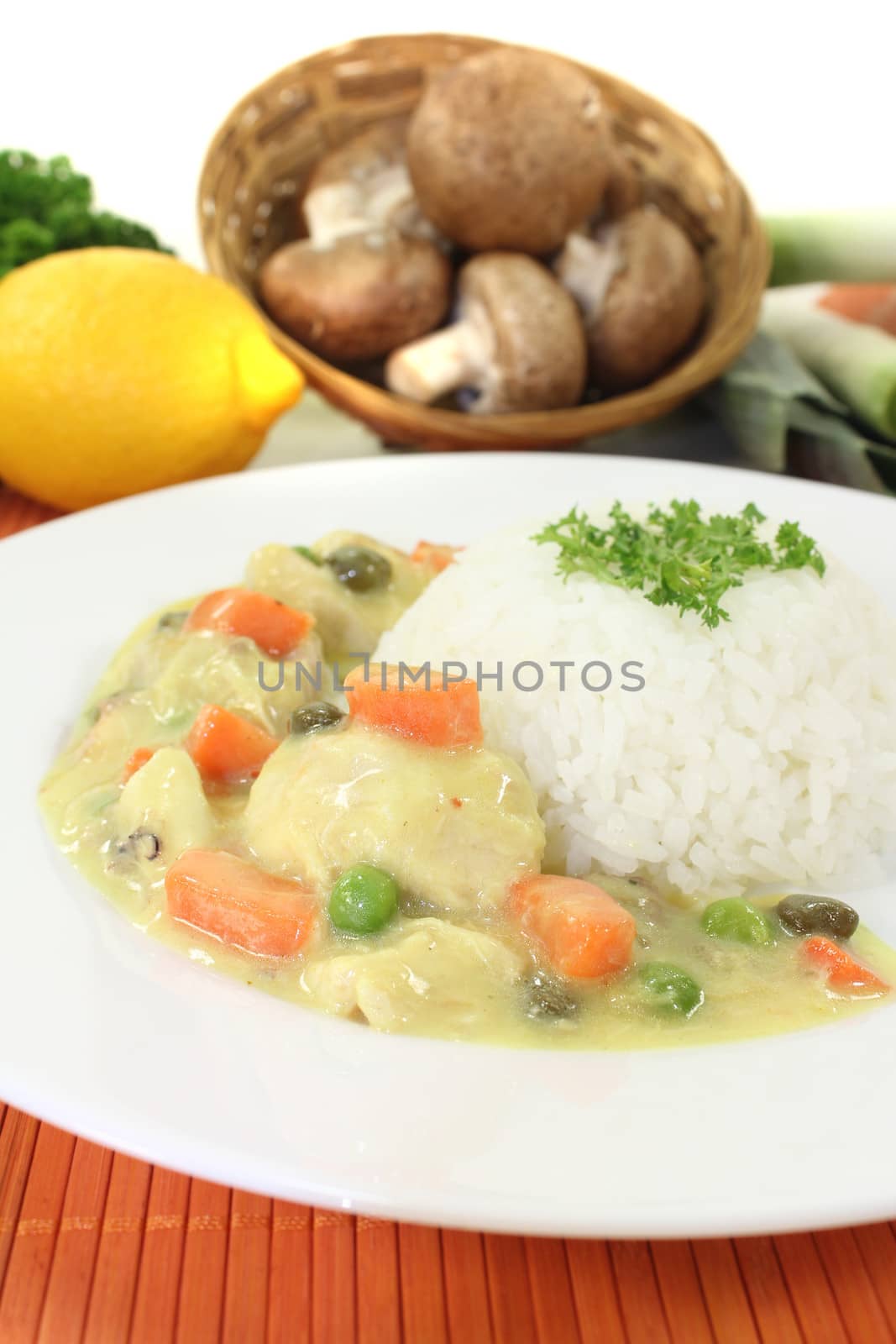 Chicken fricassee with capers by discovery