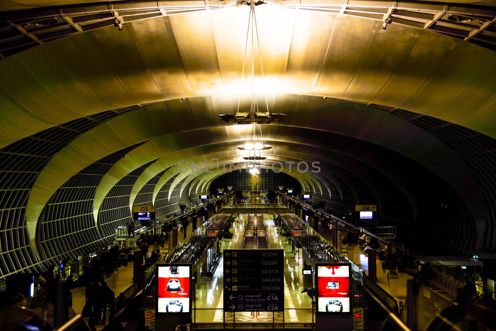 Night boarding in Thailand international airport3 by gjeerawut