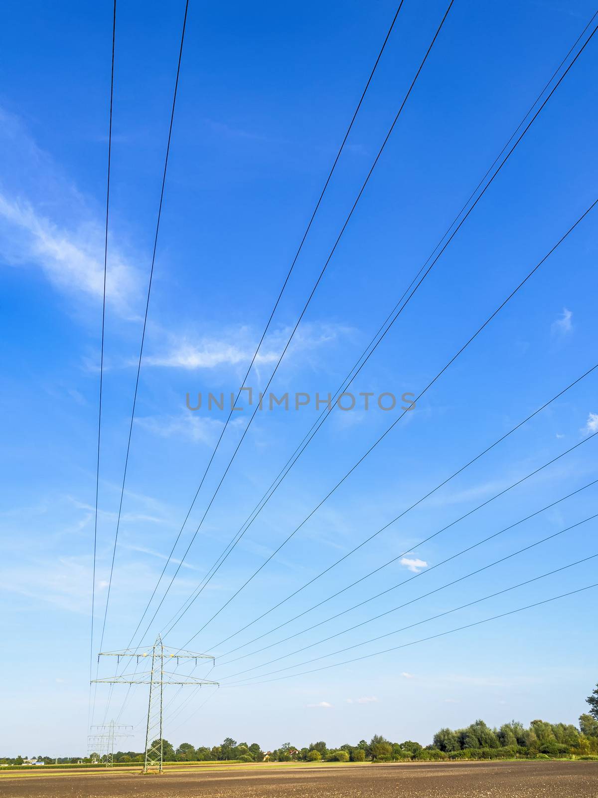 Power calbe and power pole by w20er