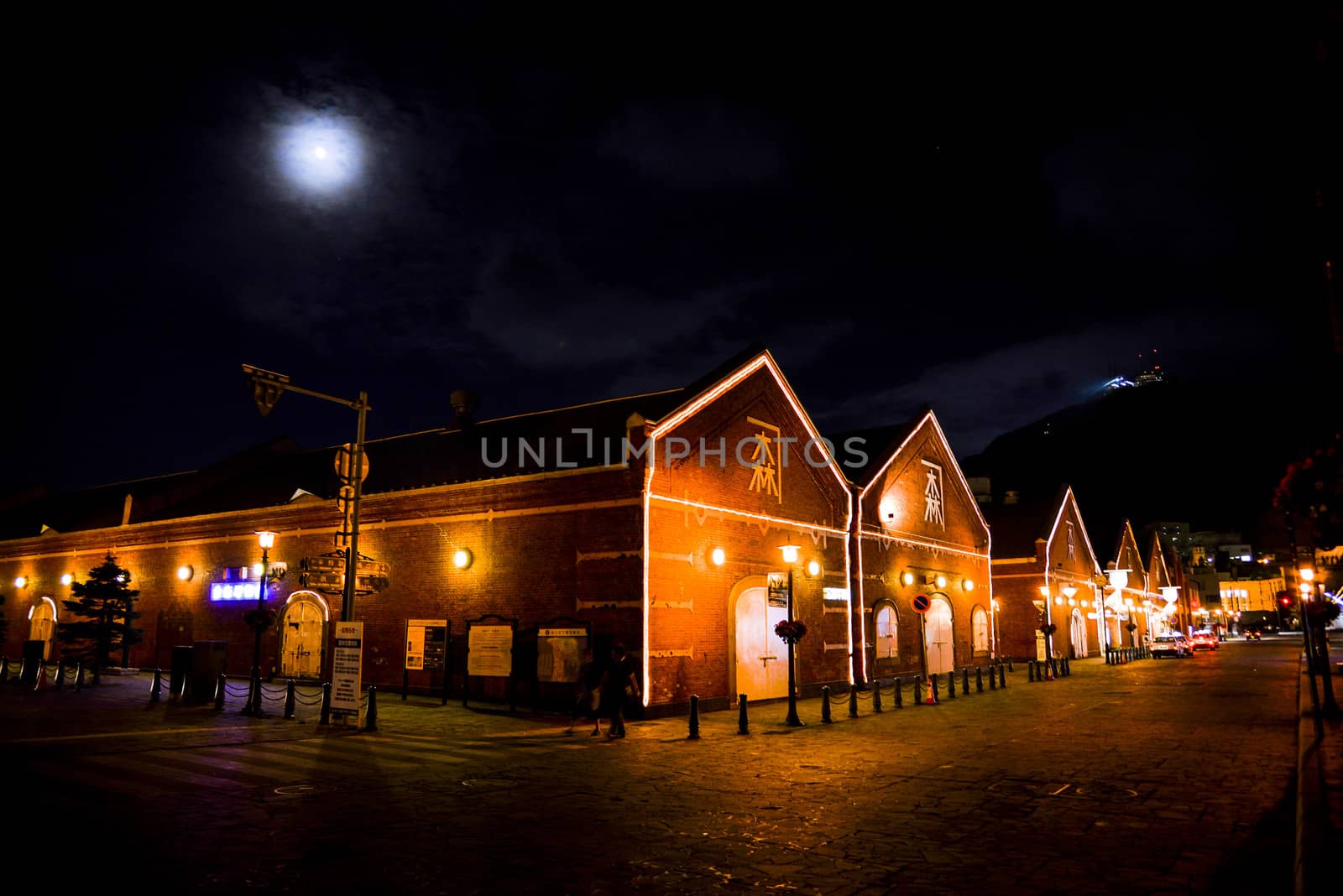 Red brick warehouse in Hakodate Japan3 by gjeerawut