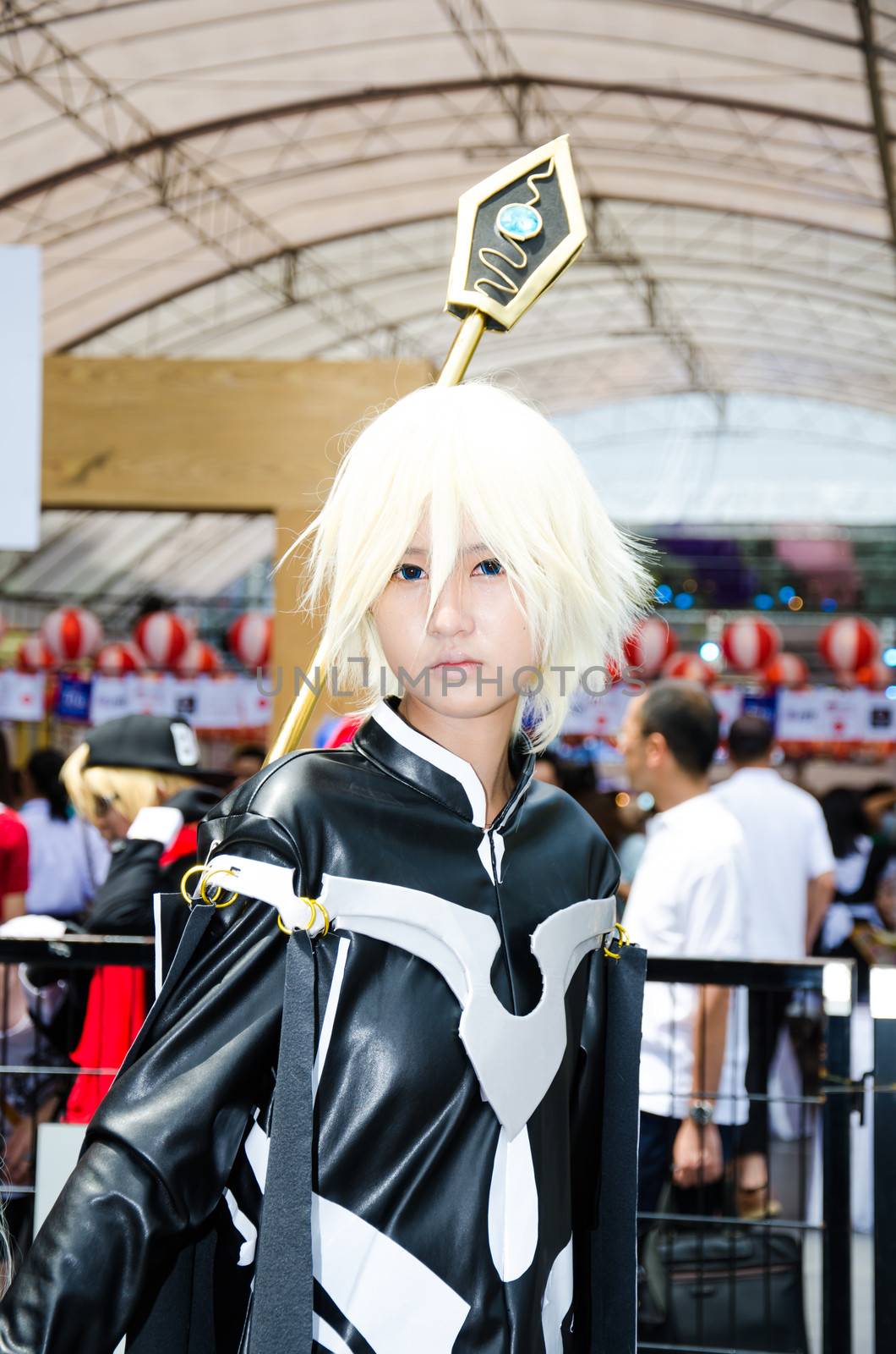 BANGKOK - SEPTEMBER 1 : Unidentified Japanese anime cosplay pose in Japan Festa in Bangkok 2013 on September 1, 2013 at Central Word, Bangkok, Thailand.