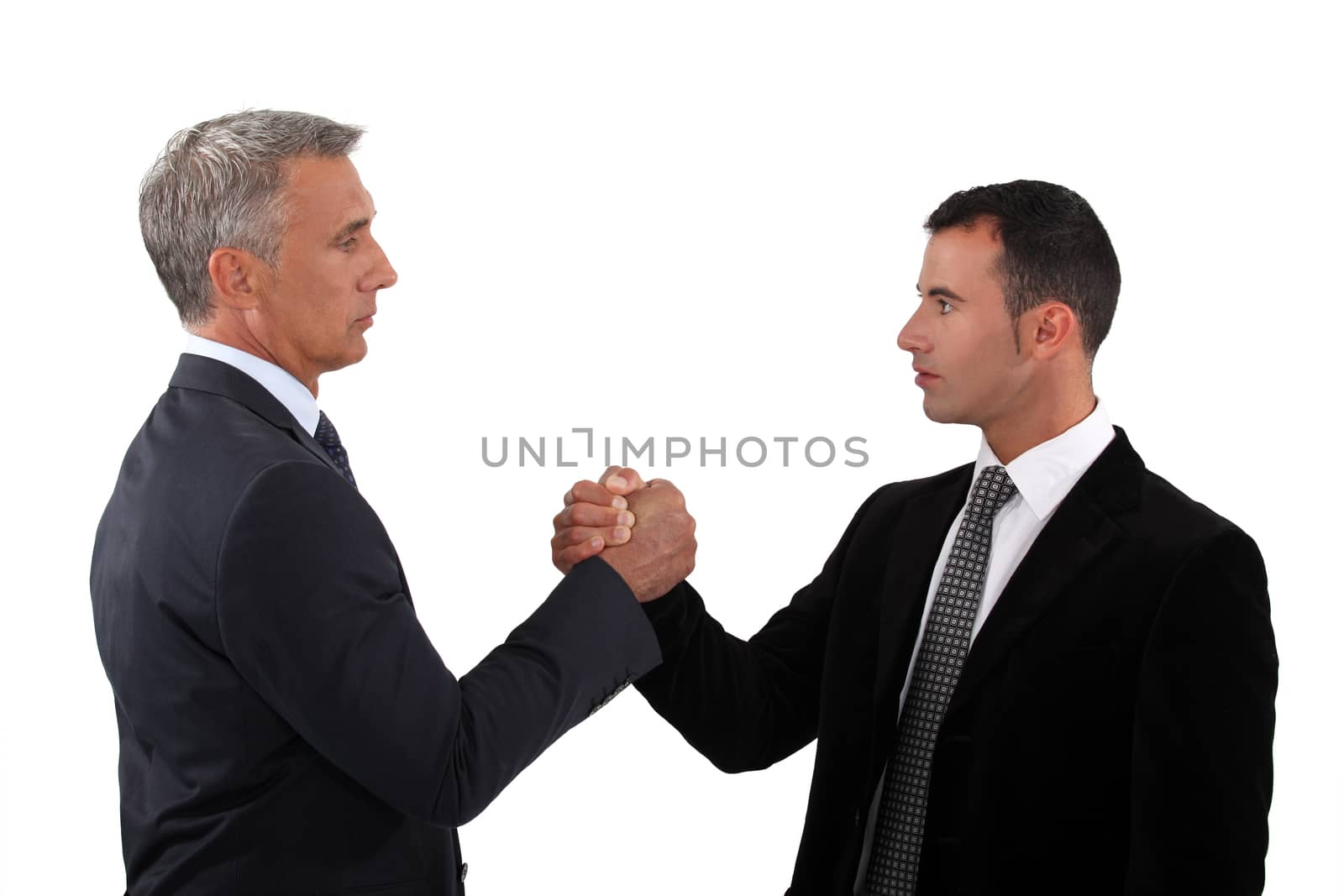 Partners handshaking by phovoir