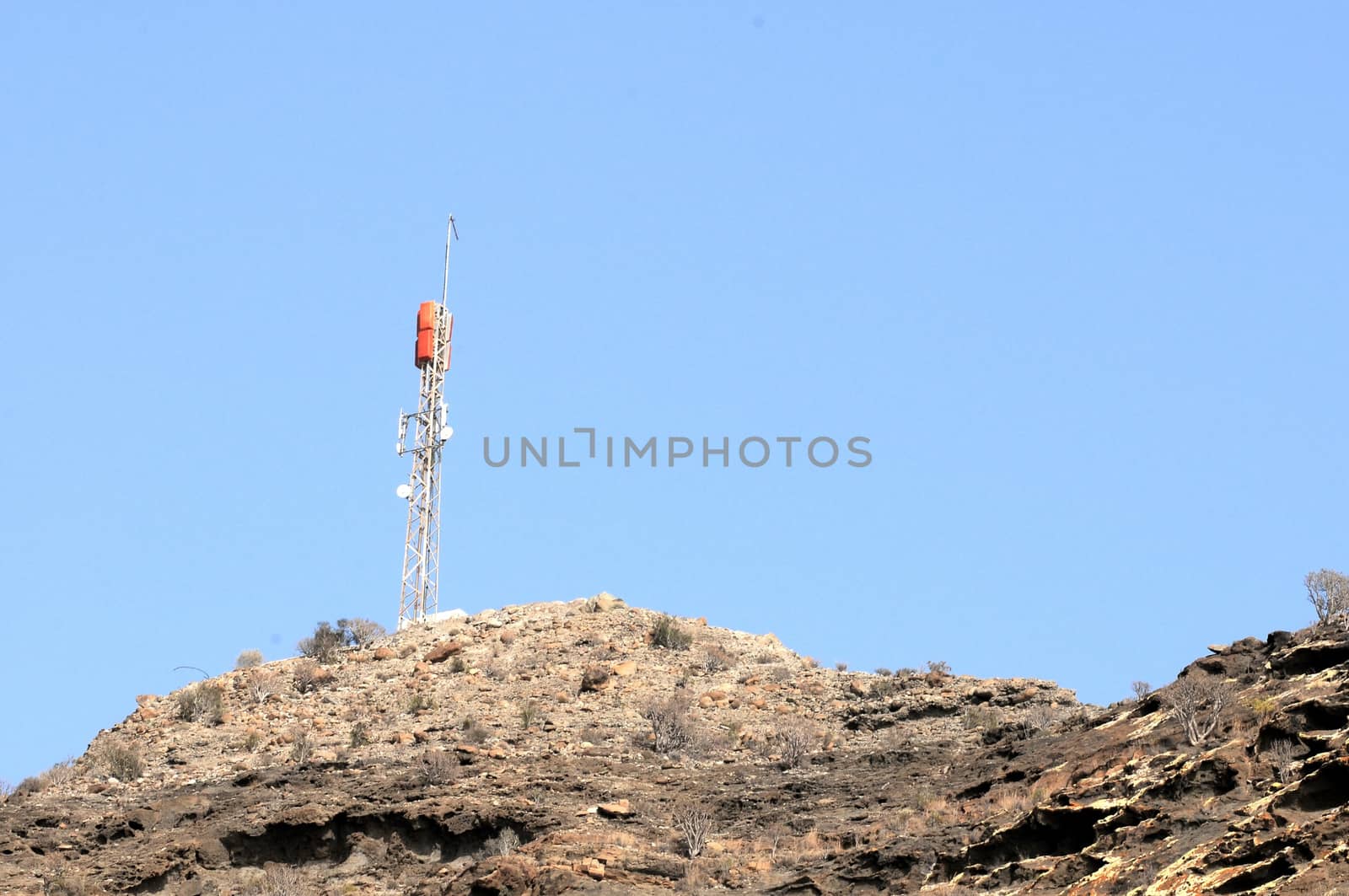 Some Antennas on the top of a Hill