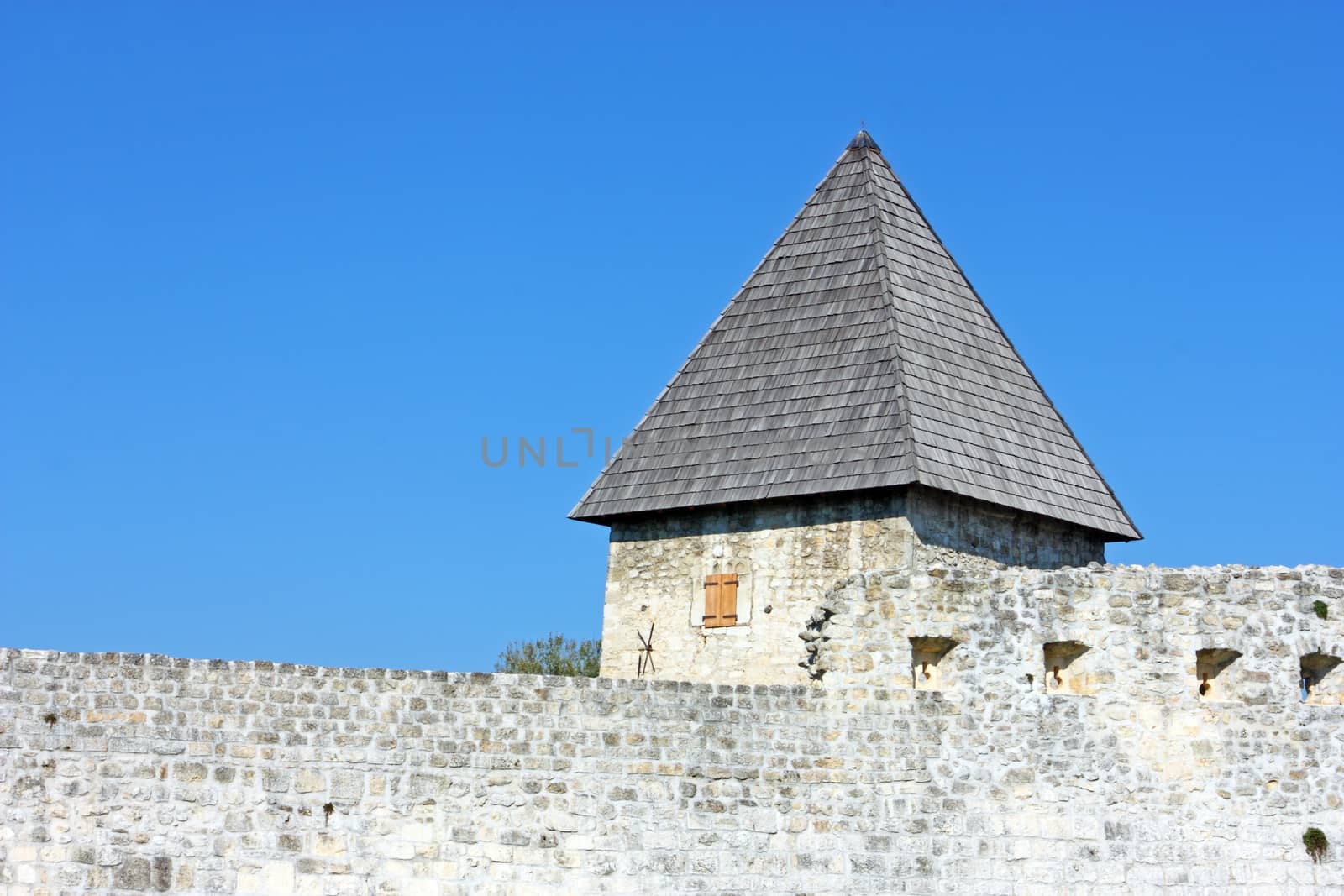 Detail of Zrinski castle, Hrvatska Costajnica, Croatia