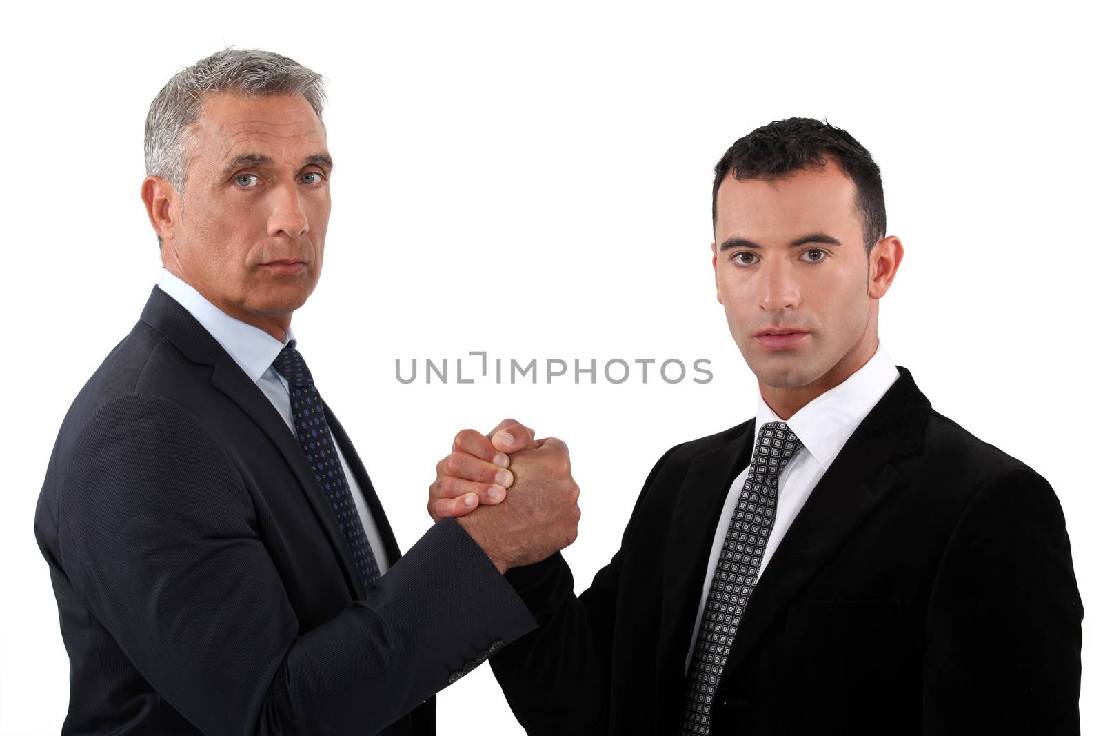 Businessmen forming a pact by phovoir