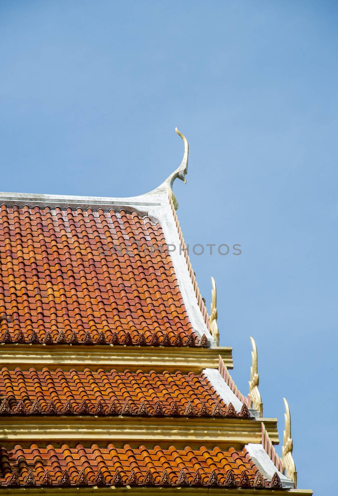 Roof temple of Thai style1 by gjeerawut