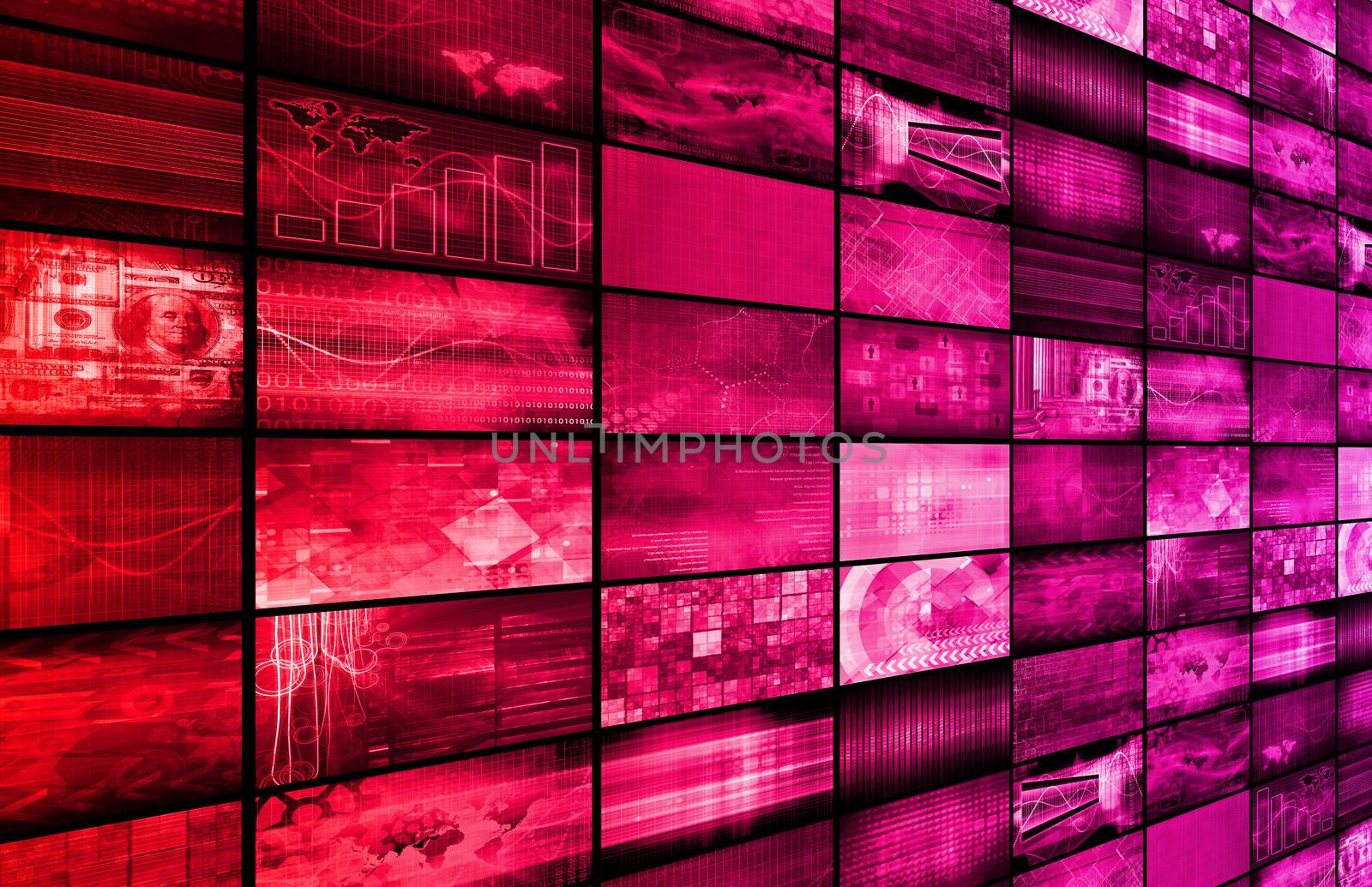 Technology Background as a Digital Abstract Art
