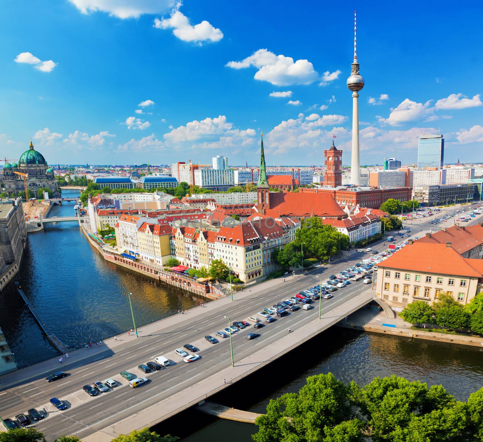 Berlin, Germany view on major landmarks by photocreo