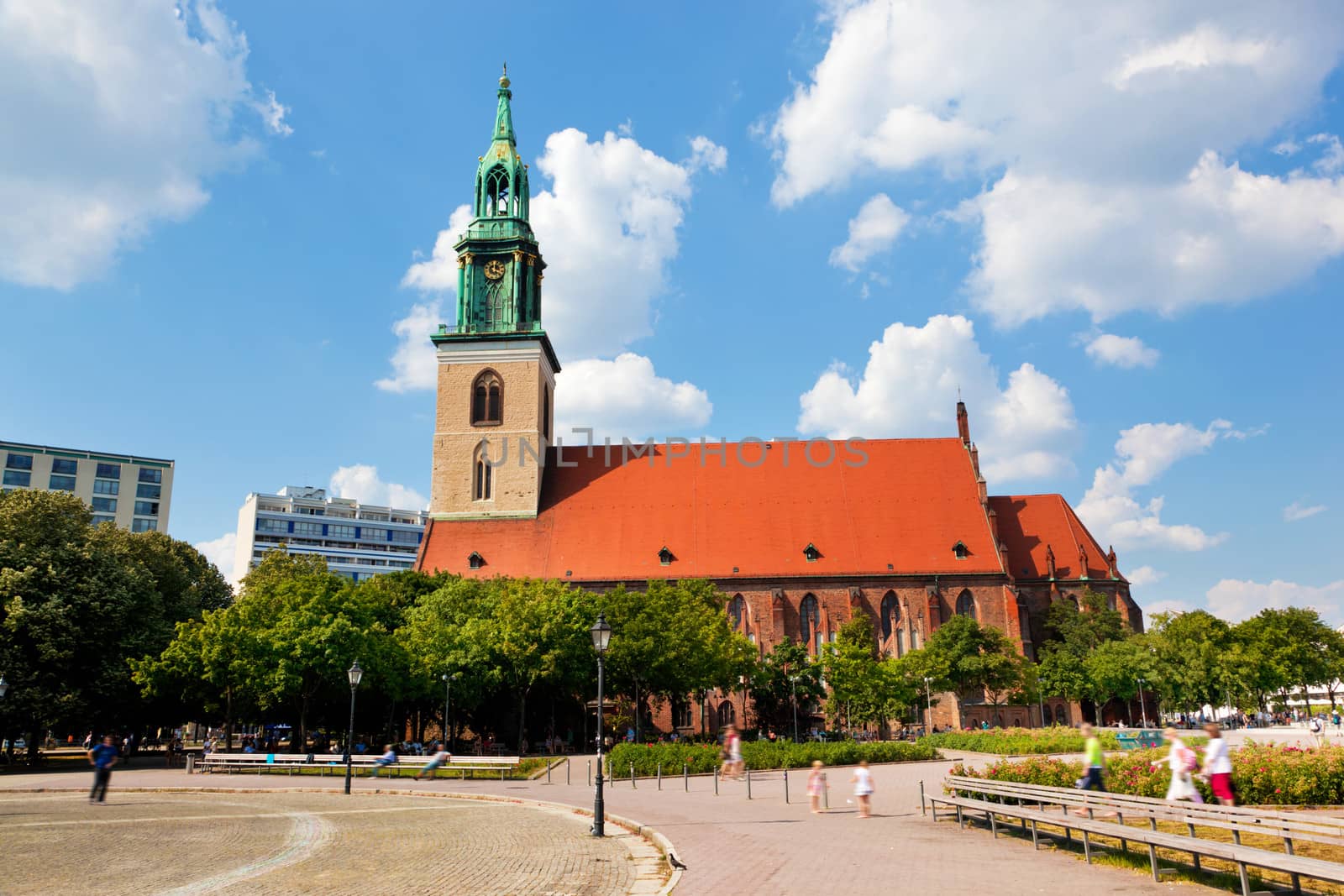 Marienkirche Church in central Berlin. German  by photocreo