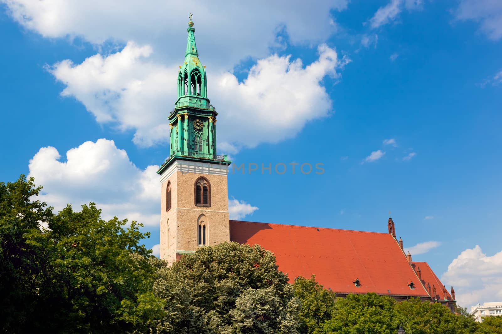 Marienkirche Church in central Berlin. German  by photocreo