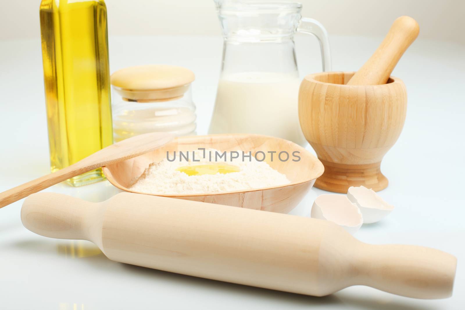 Different products to make bread by sergey_nivens