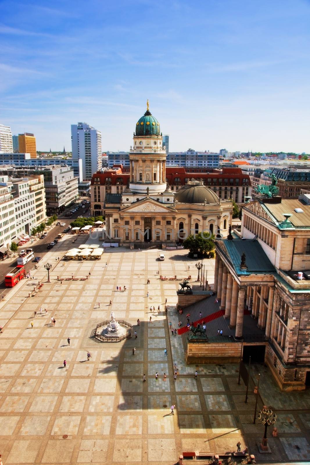 The Gendarmenmarkt and German Cathedral in Berlin by photocreo