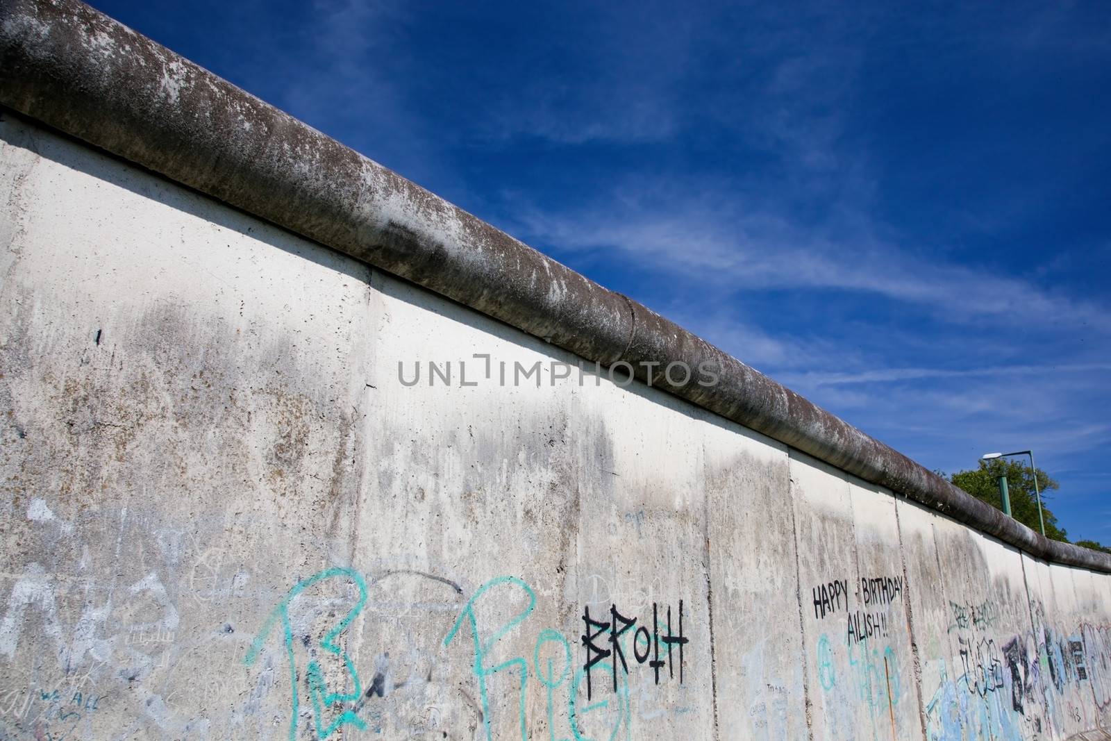 Berlin Wall Memorial with graffiti. by photocreo