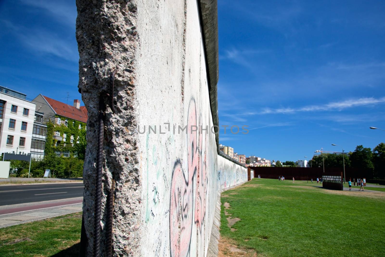 Berlin Wall Memorial with graffiti. by photocreo