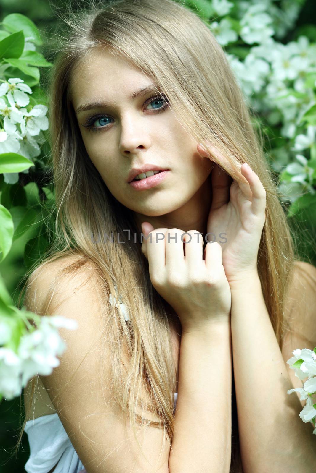 Beautiful young woman. Outdoor portrait