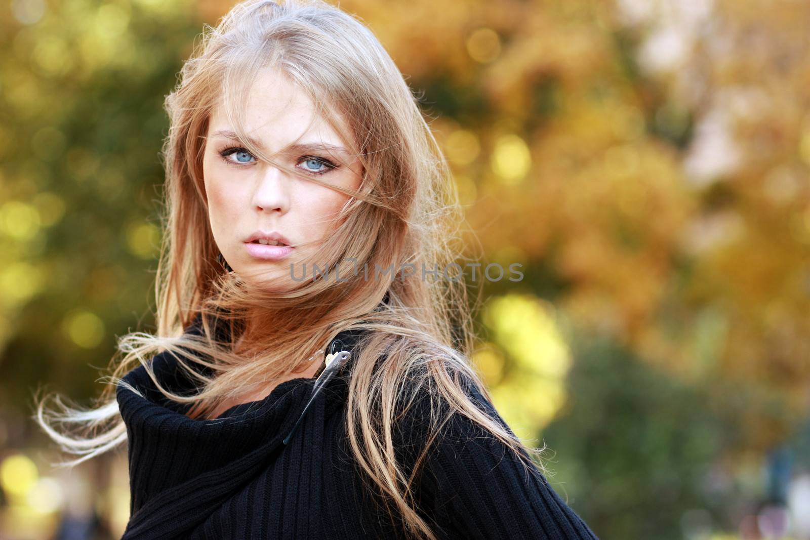 Beautiful young woman. Outdoor portrait