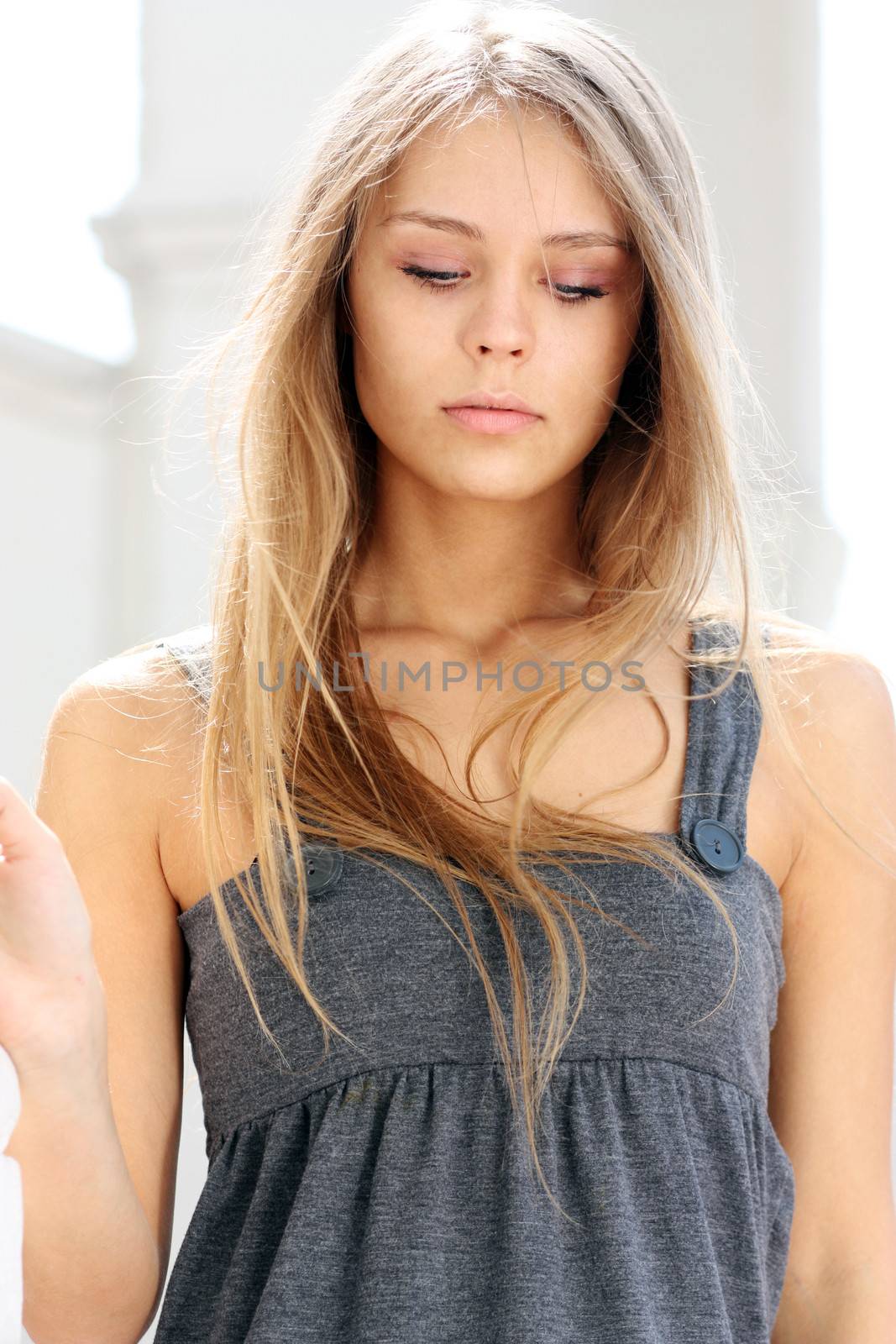 Beautiful young woman. Outdoor portrait