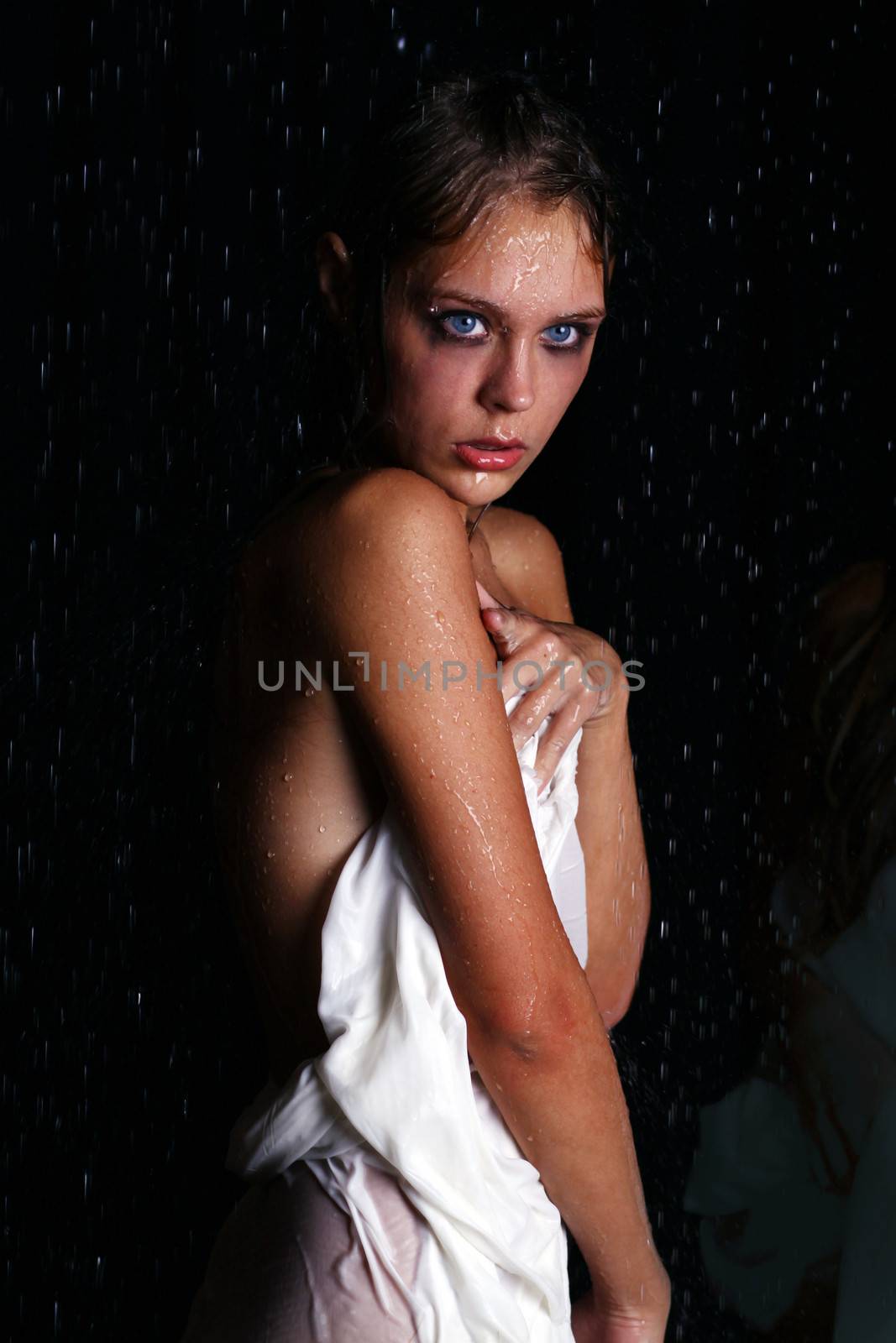 Sexual wet woman - a studio picture