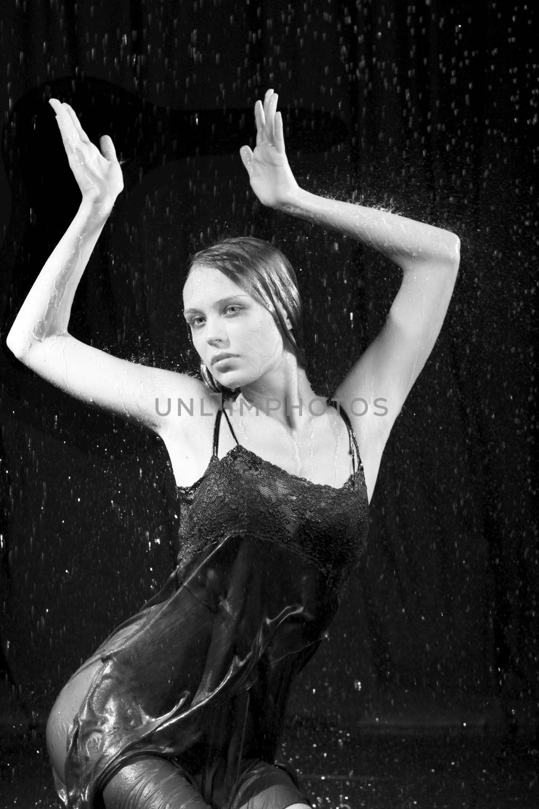 Sexual wet woman - a studio picture