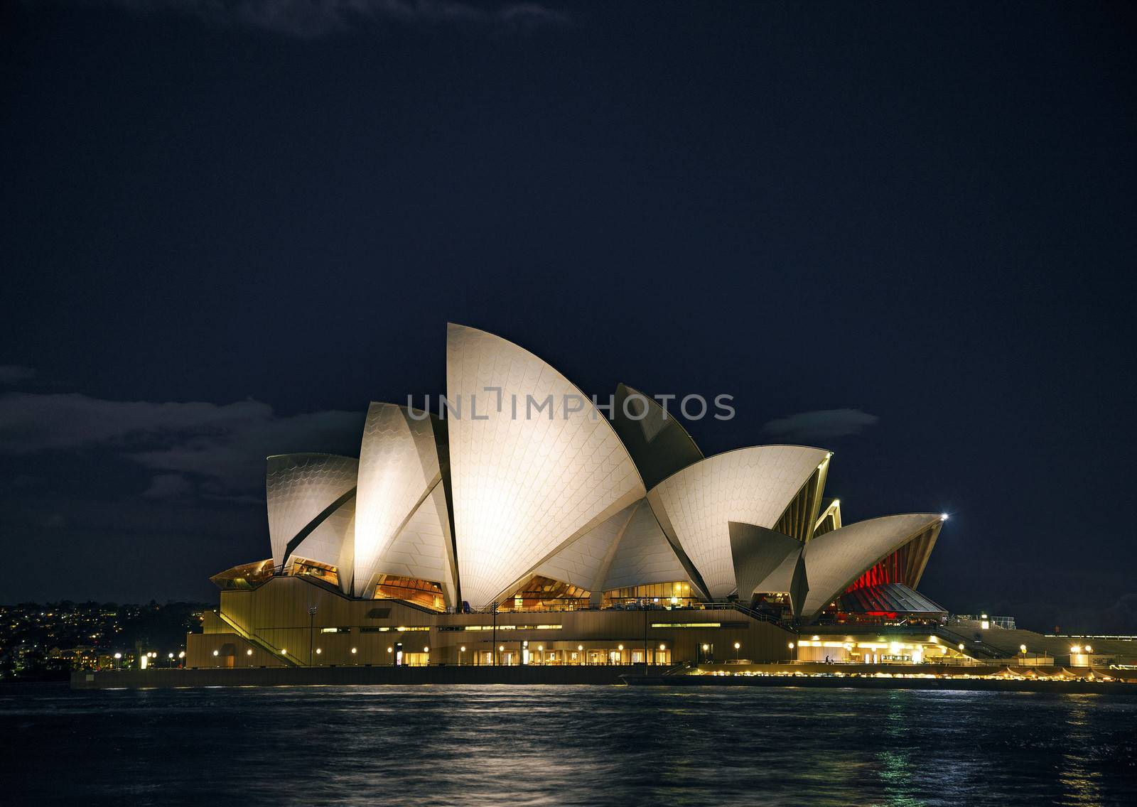 sydney opera house at night in australia by jackmalipan