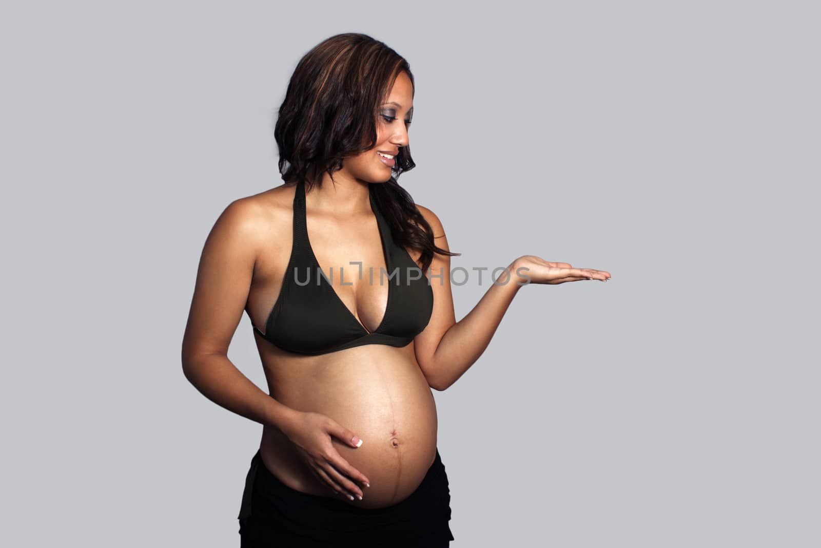 Beautiful Pregnant Woman with Hand Out (2) by csproductions