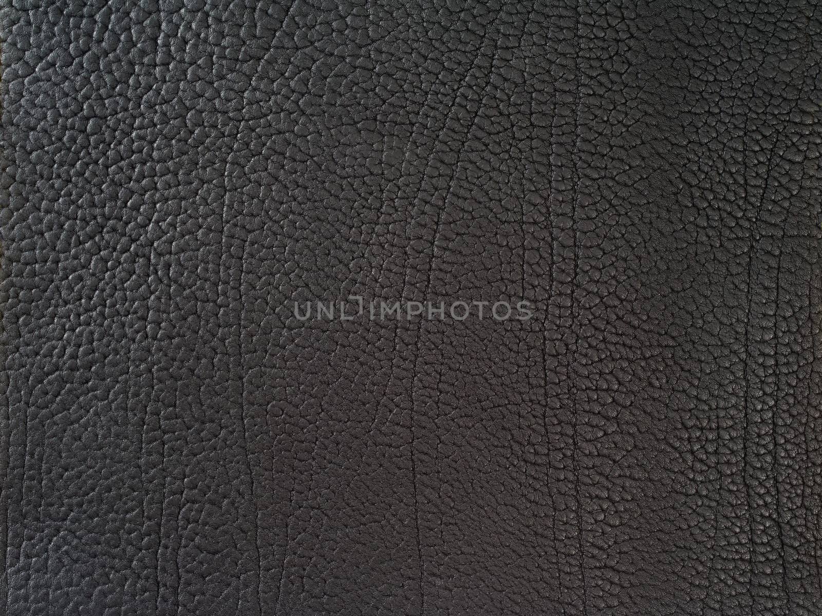 Closeup photo of black leather as a background.